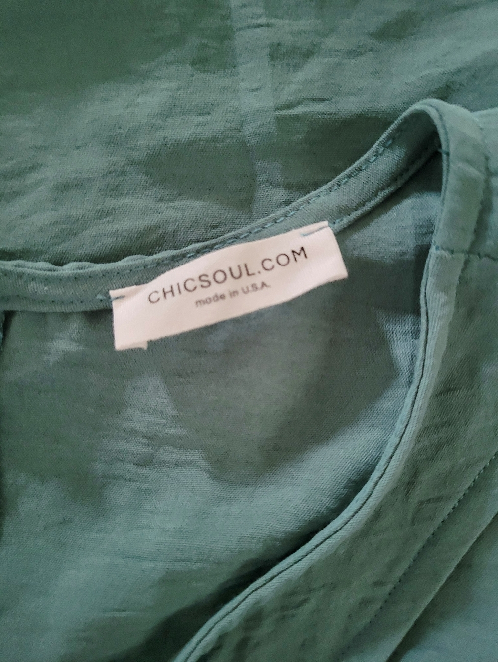 Twist Front Teal Color Dress from Chic Soul Size 1XL/1X - Picture 6 of 6